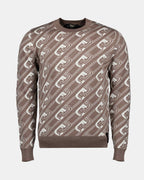 Knitwear Fendi O'Lock sweater Fendi Brown Man