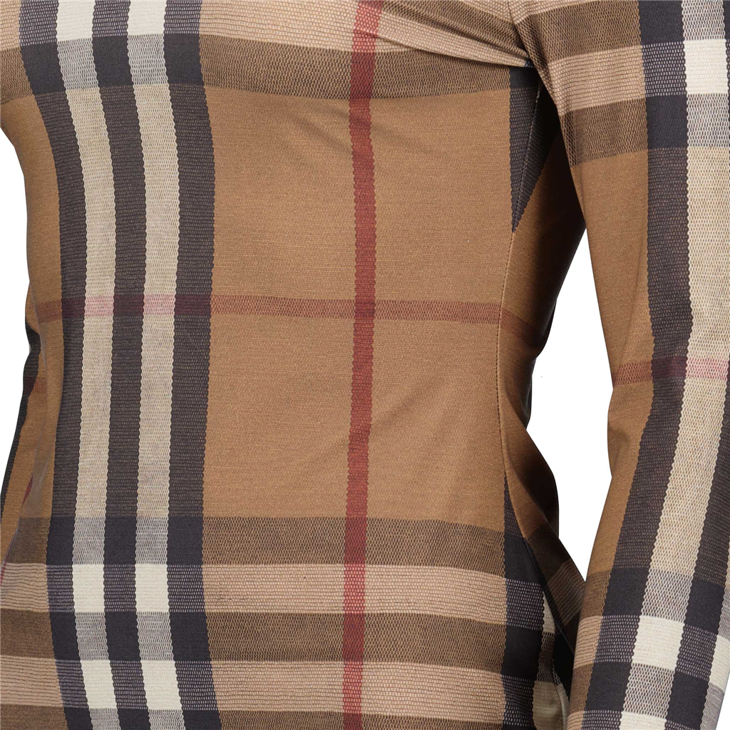 Malhas Pull fin à carreaux Burberry Marrom Femme