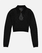 니트웨어 Pull Greca Versace 검은색 Femme