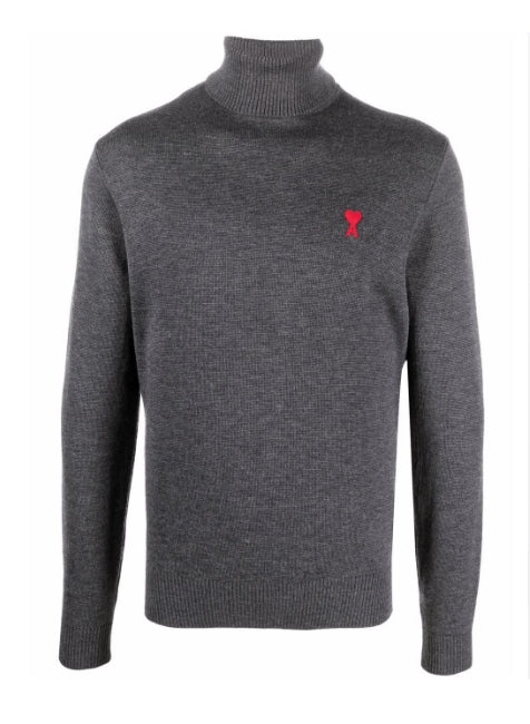 Maglieria Pull col roulé Ami PARIS Grigio Homme