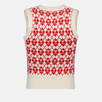 Knitwear Sleeveless jacquard sweater Ami PARIS Red Women