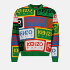 Knitwear Kenzo Labels sweater Kenzo Multicolor Man