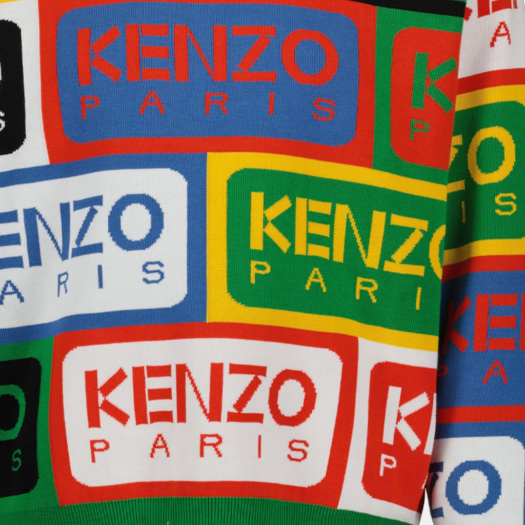 Knitwear Kenzo Labels sweater Kenzo Multicolor Man