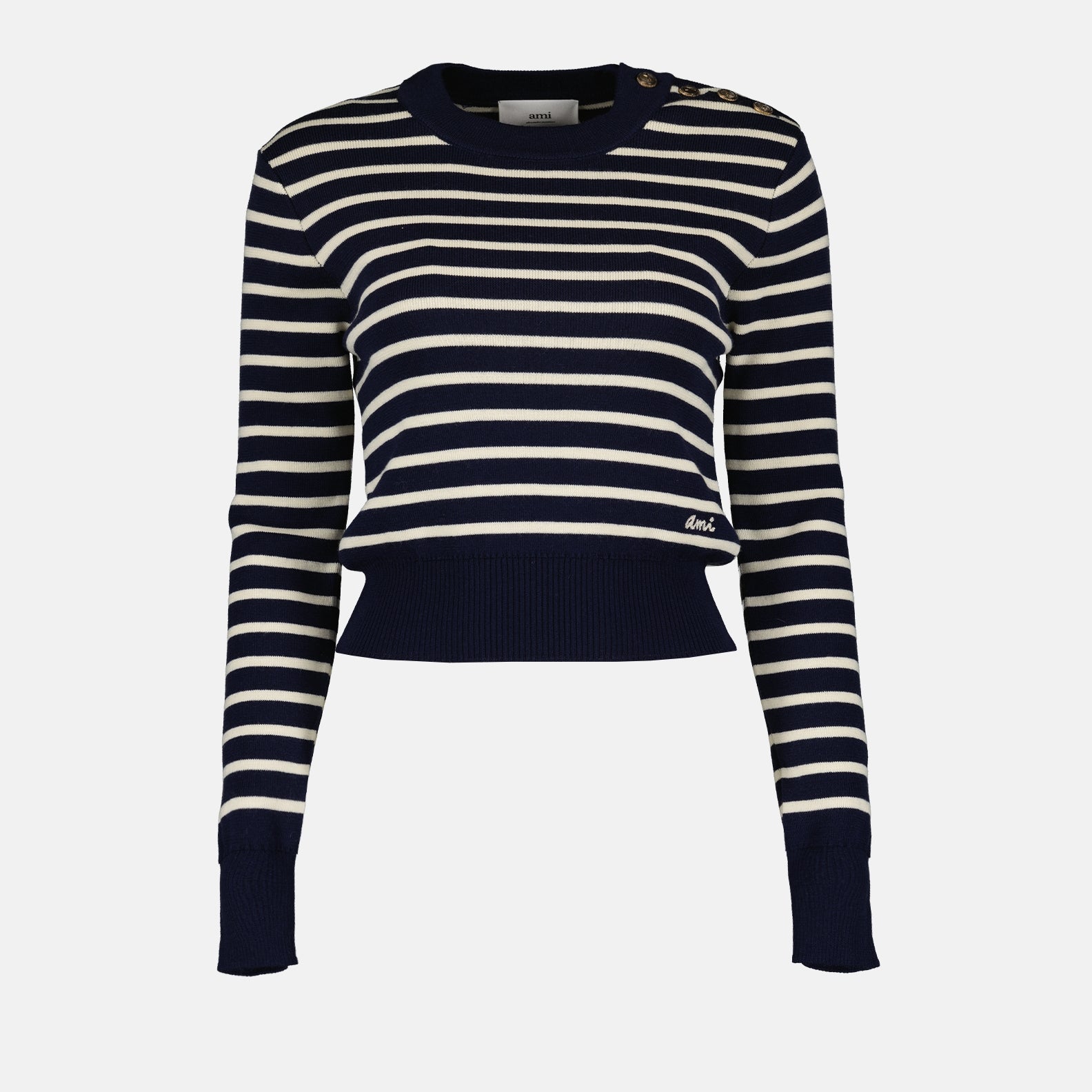 니트웨어 Pull marinière Ami PARIS 파란색 Femme