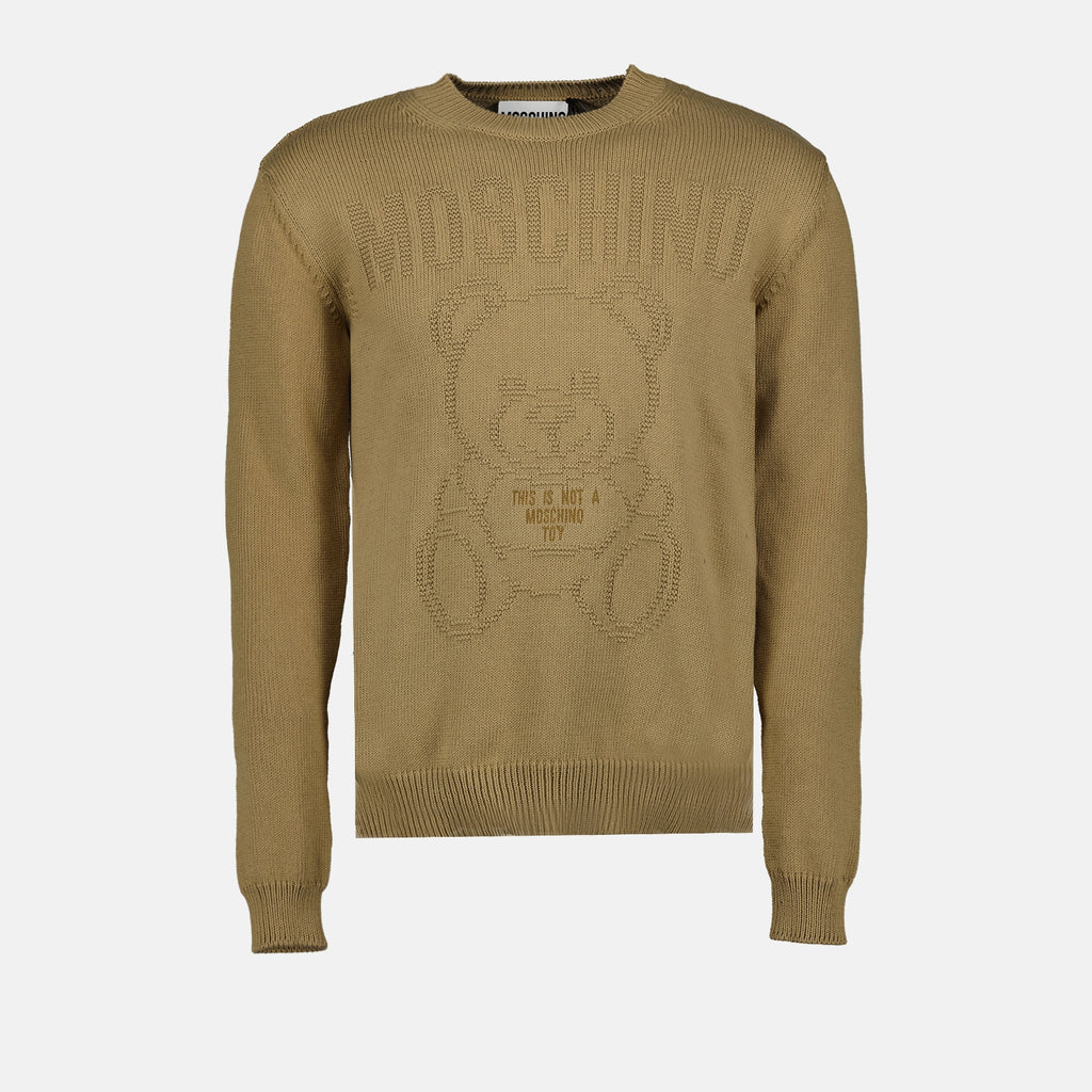 Strickwaren Pull Teddy Moschino Braun Homme