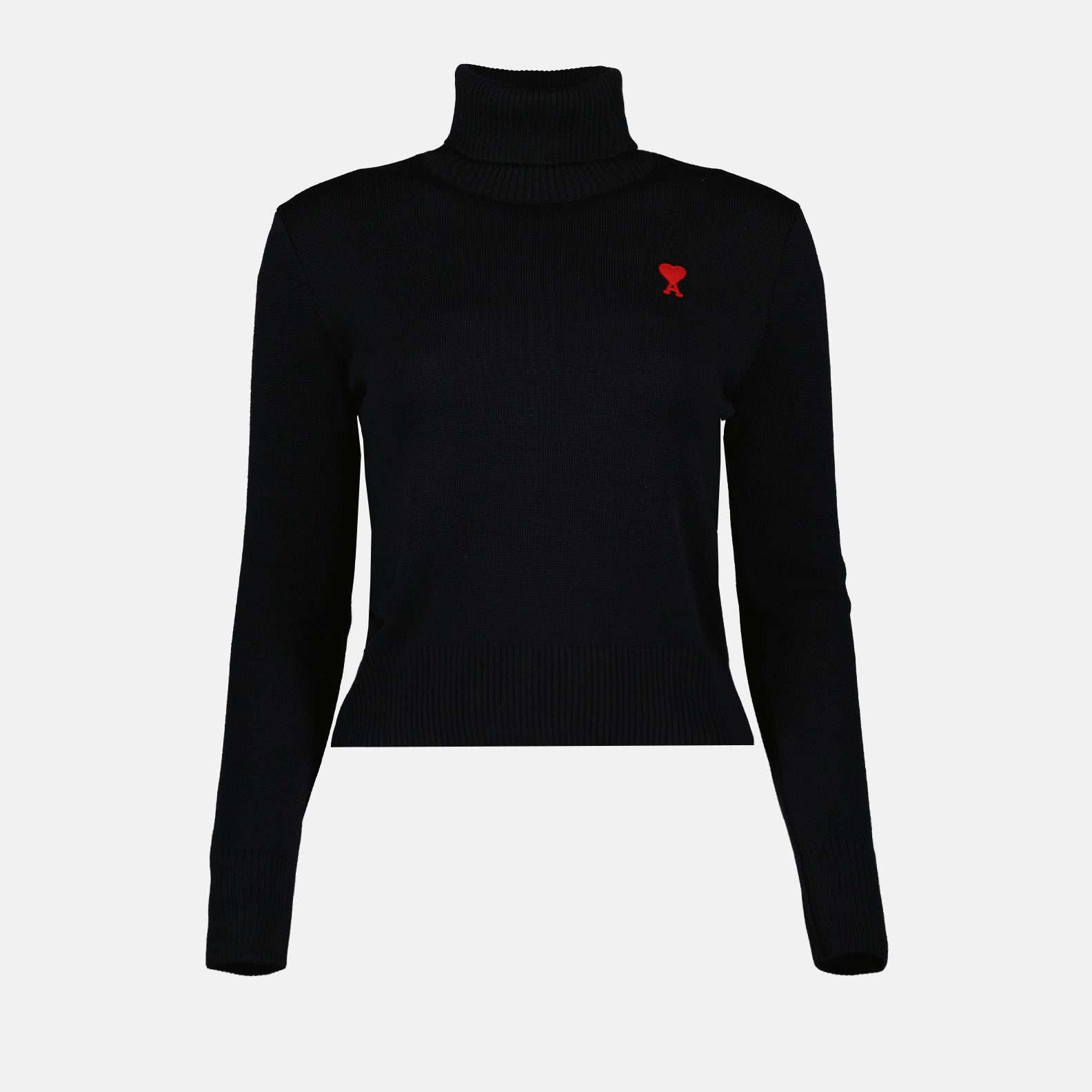 Maglieria Pull col roulé Ami PARIS Nero Femme
