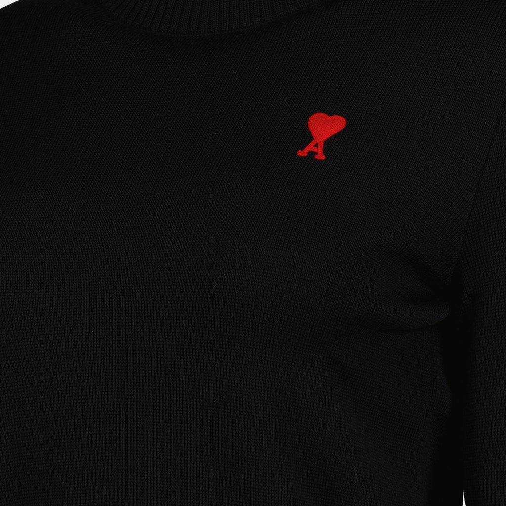 Maglieria Pull col roulé Ami PARIS Nero Femme