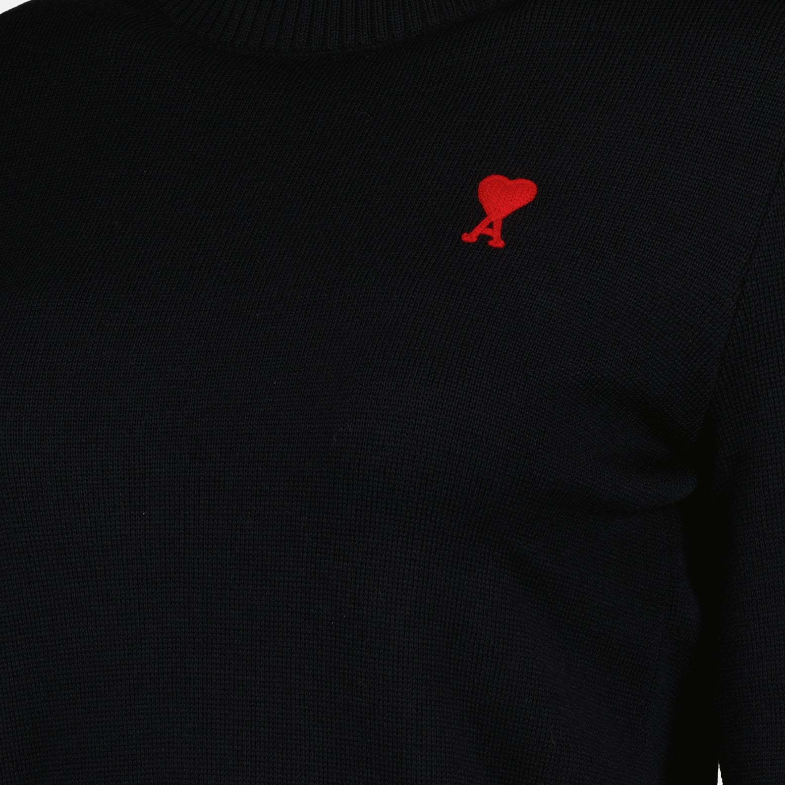 Maglieria Pull col roulé Ami PARIS Nero Femme