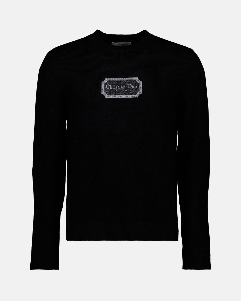 Maille Pull à logo Couture Dior Noir Homme