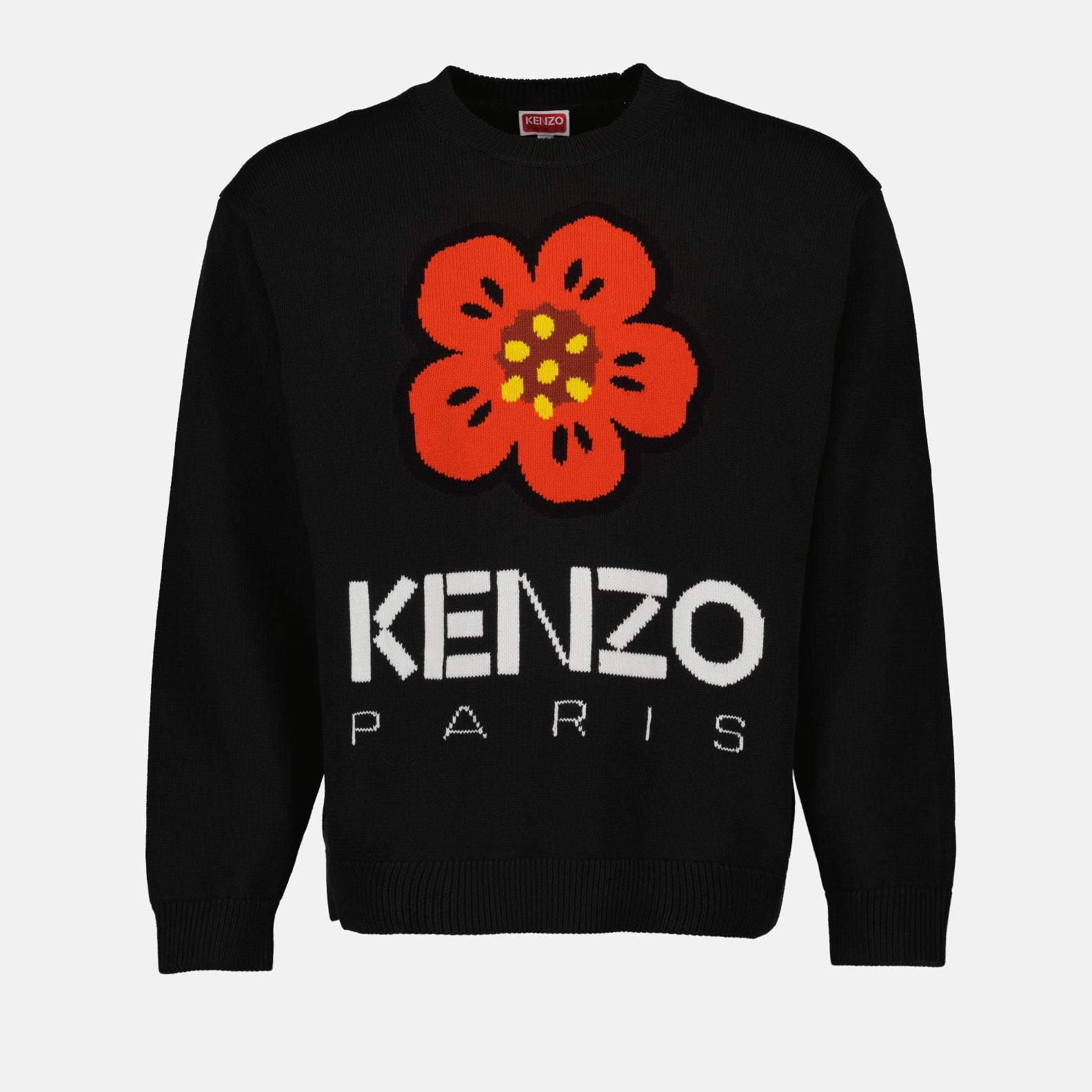 Maille Pull Boke Flower Kenzo Noir Homme
