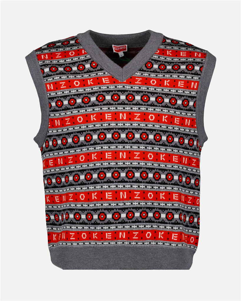 T-shirts Sleeveless sweater Kenzo Red Man