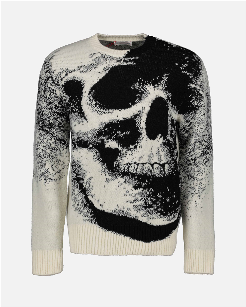 티셔츠 Pull Skull Alexander McQueen 베이지 Homme
