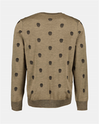 Strickwaren Pull Skull Alexander McQueen Grün Homme