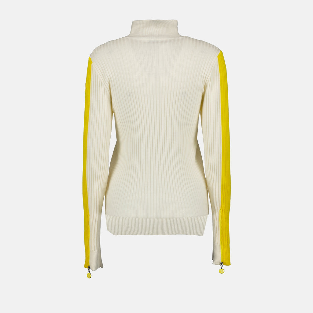 Malhas Pulôver T-Neck Moncler Bege Femme