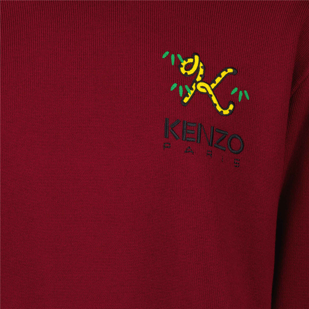니트웨어 Pull Tiger Tail K Kenzo 보르도 Homme