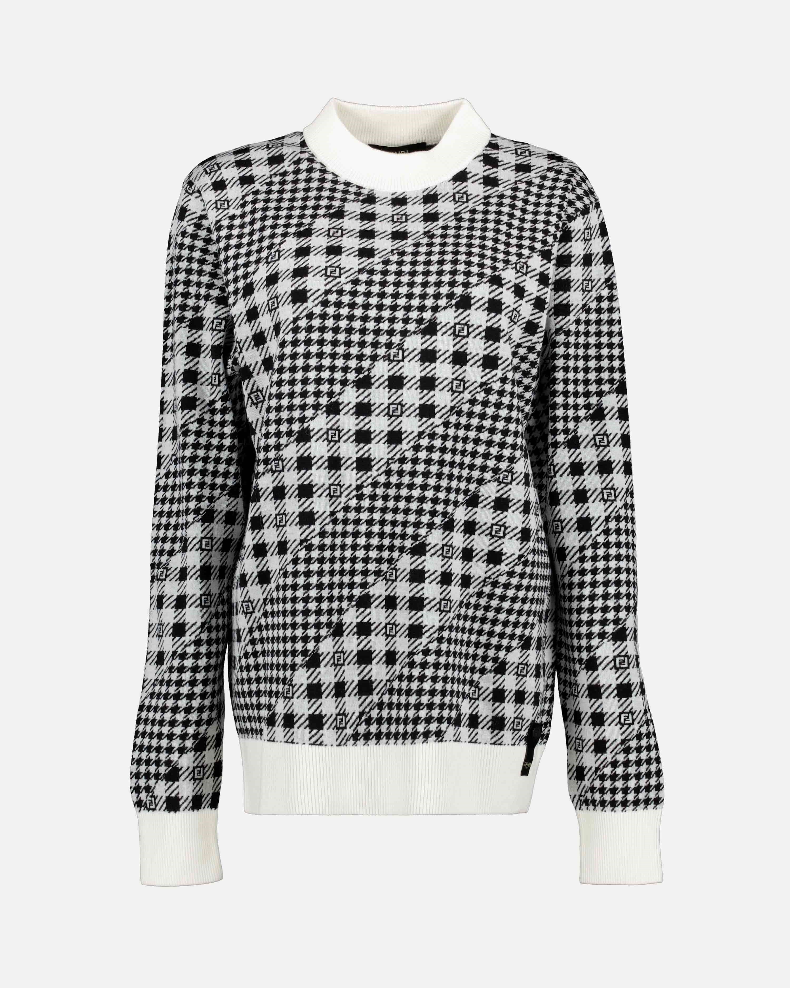 Prendas de punto Pull Vichy Fendi Gris Homme