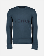 Strickwaren Pullover à logo Givenchy Blau Homme