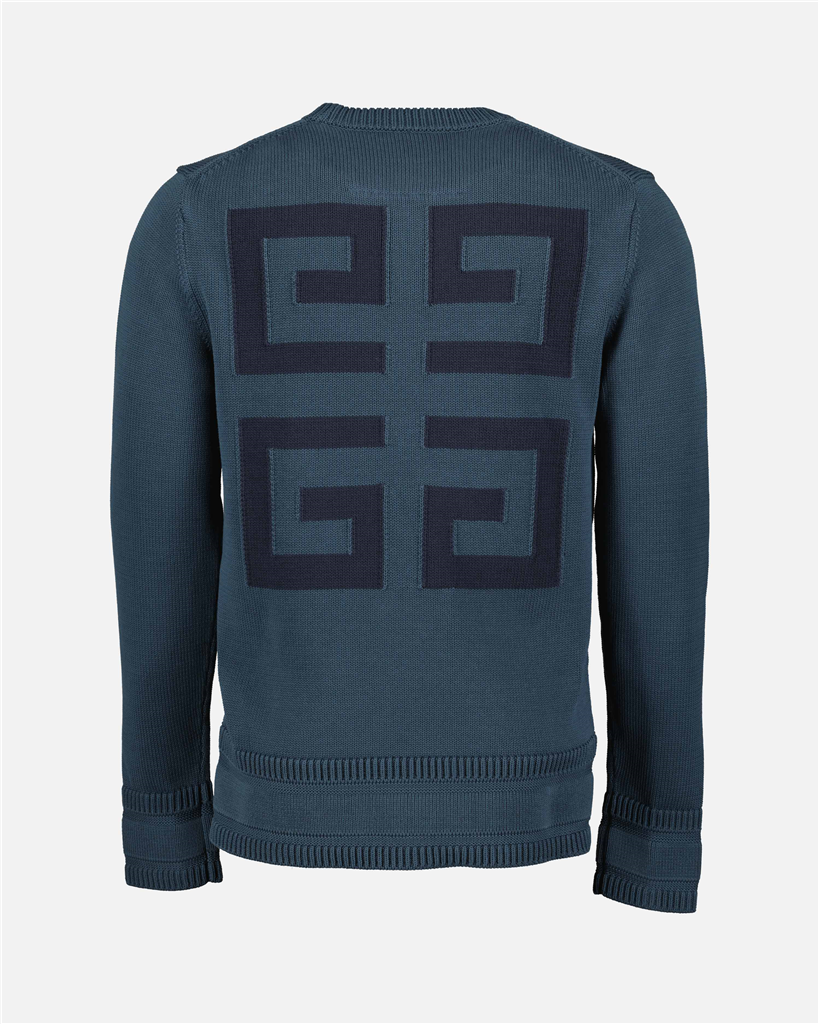 Strickwaren Pullover à logo Givenchy Blau Homme