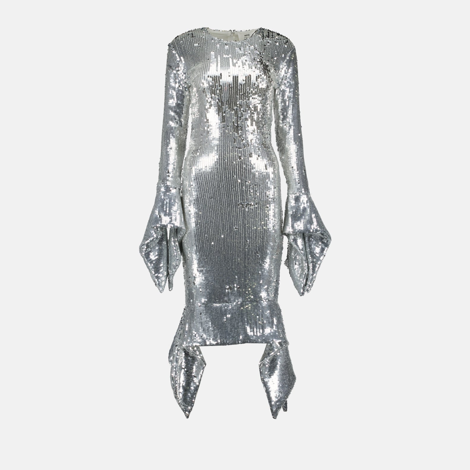 Vestidos Vestido de Lantejoulas Ami PARIS Prateado Mulheres