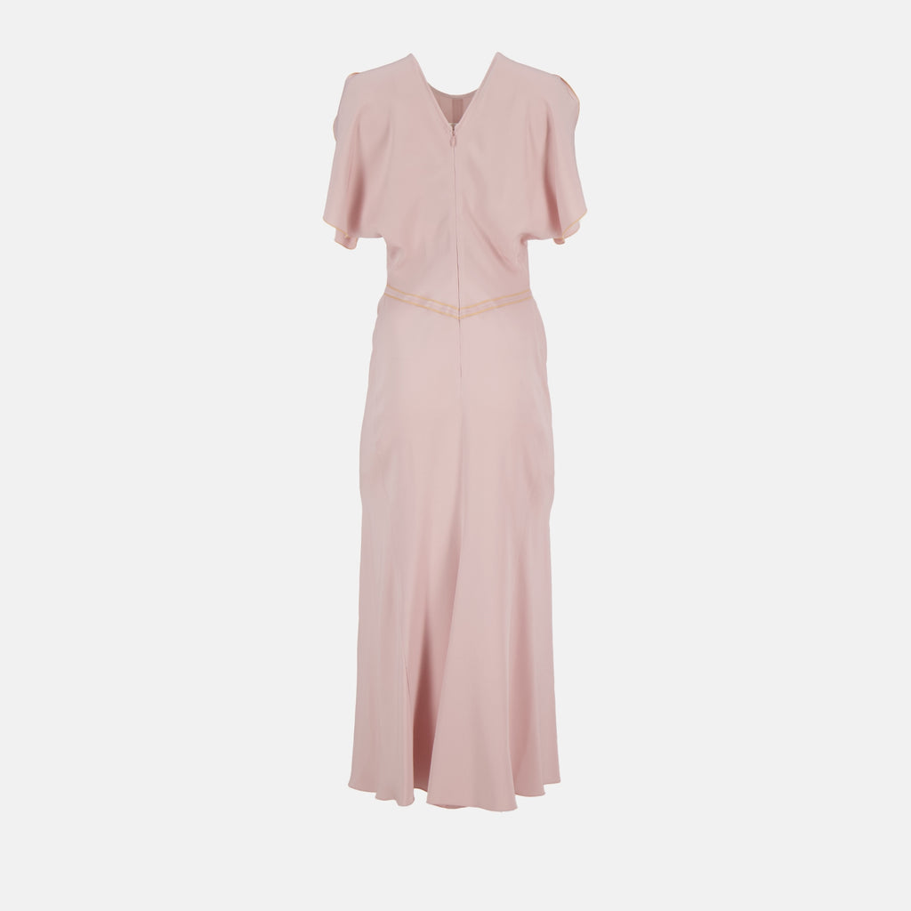 Abiti Robe à taille froncée Rose Victoria Beckham Rosa Femme