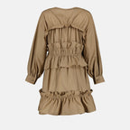 Vestidos Robe à volants MSGM Bege Femme