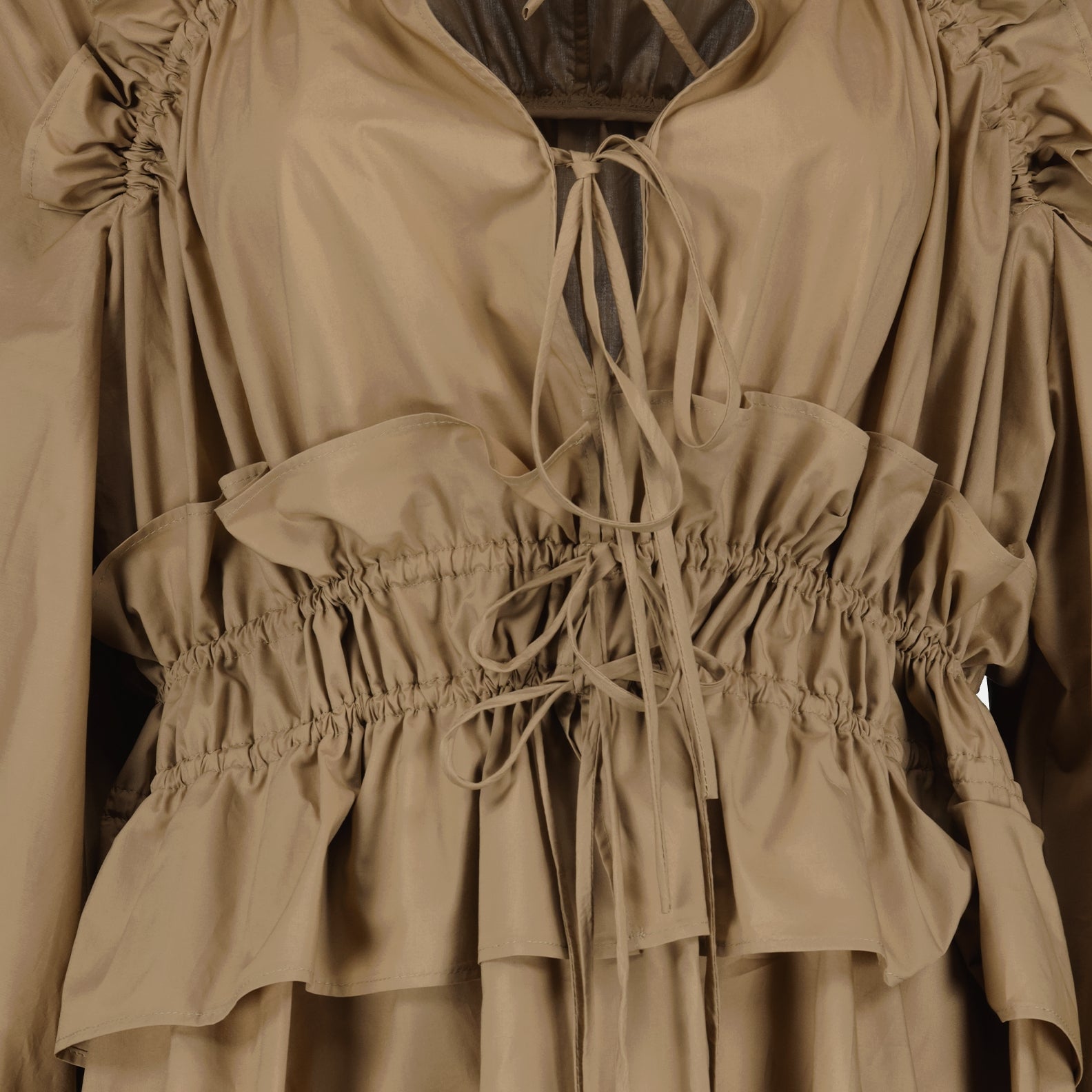 Vestidos Robe à volants MSGM Bege Femme