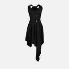 Robe asymétrique à dos nu