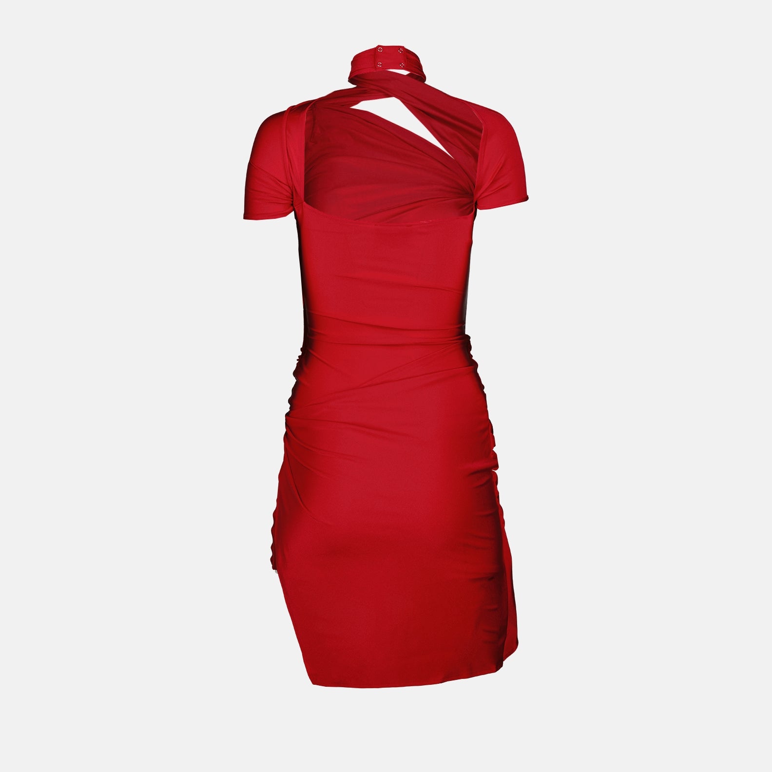 Vestidos Robe asymétrique en jersey Coperni Vermelho Femme