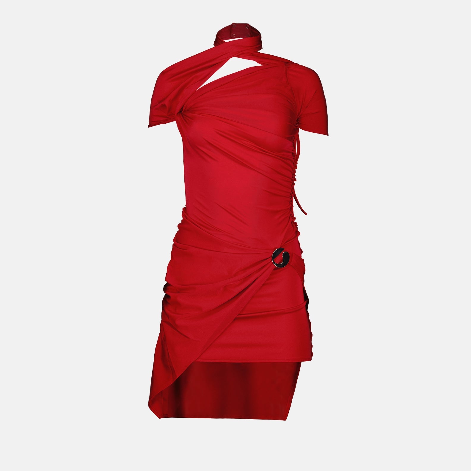 Vestidos Robe asymétrique en jersey Coperni Vermelho Femme