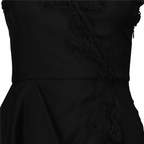 Vestidos Robe en dentelle Alexander McQueen Negro Femme