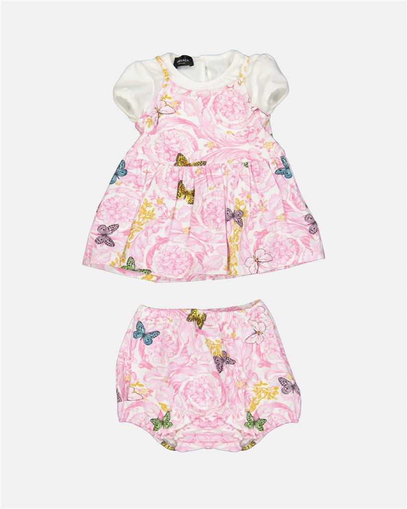 Vestuário Robe Barocco Butterfly Versace Rosa Crianças