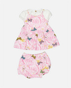 Vestuário Robe Barocco Butterfly Versace Rosa Crianças