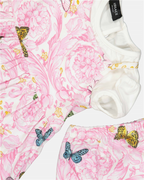 Vestuário Robe Barocco Butterfly Versace Rosa Crianças