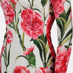 Abiti Robe à imprimé œillets Dolce & Gabbana Rosa Femme