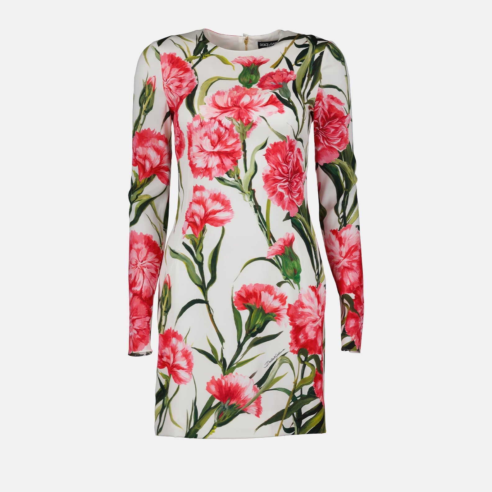 Vestidos Robe à imprimé œillets Dolce & Gabbana Rosa Femme