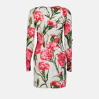 Abiti Robe à imprimé œillets Dolce & Gabbana Rosa Femme