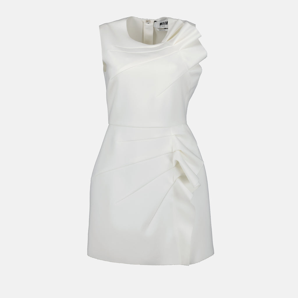 Vestidos Robe à volants Blanc MSGM Branco Femme