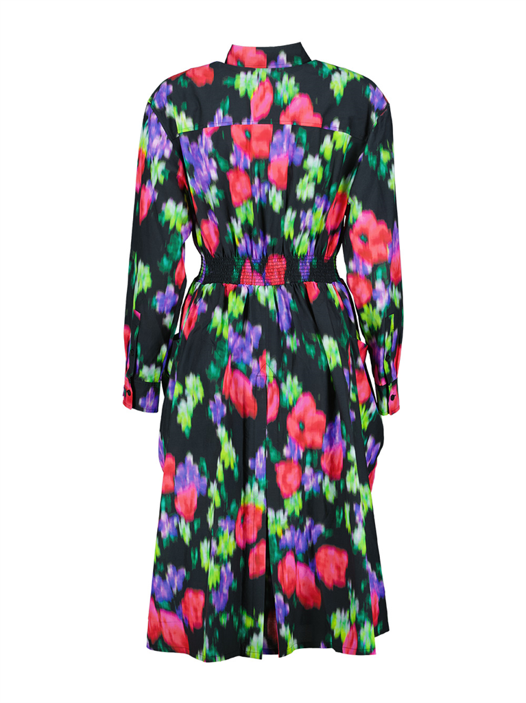 Vestidos Robe Blurred Flowers Kenzo Multicolorido Femme