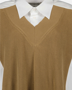 Moletons Robe chemise bi-matière Maison Margiela Marrom Femme