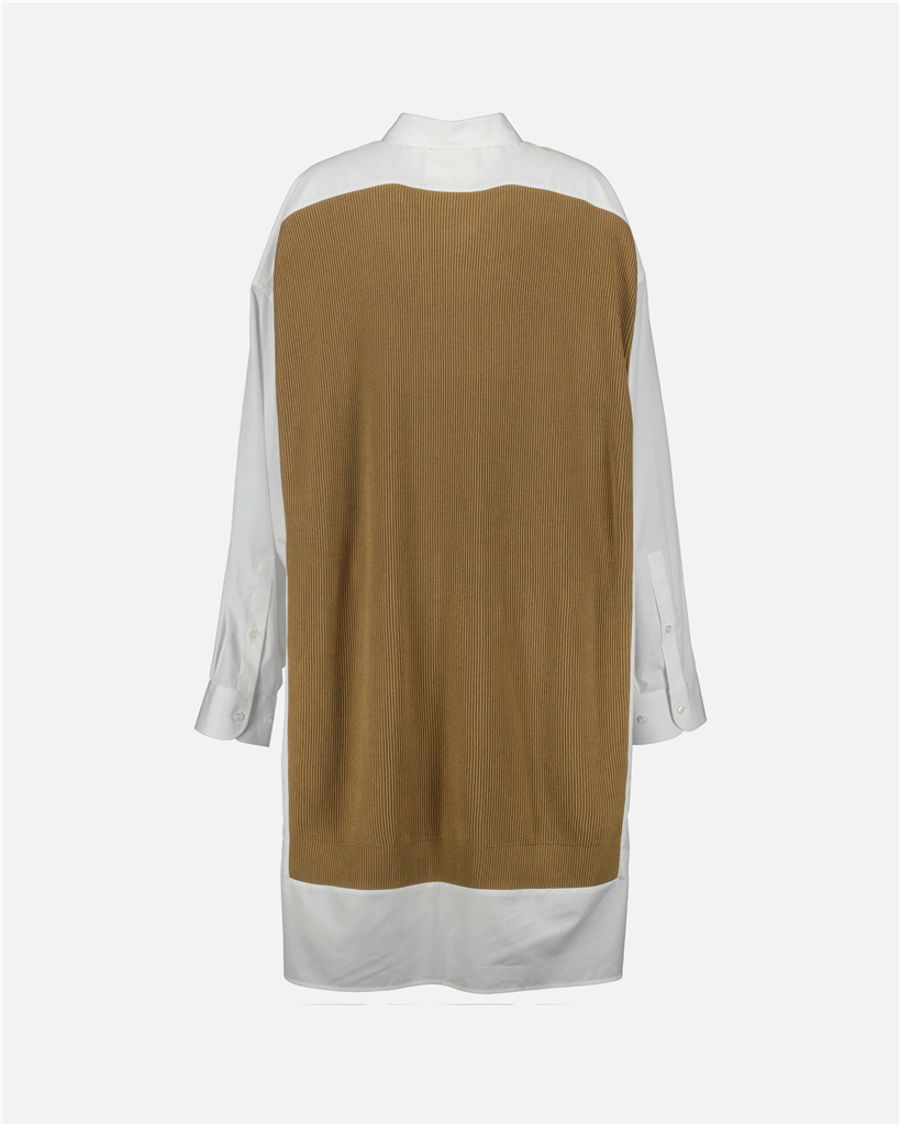 Moletons Robe chemise bi-matière Maison Margiela Marrom Femme
