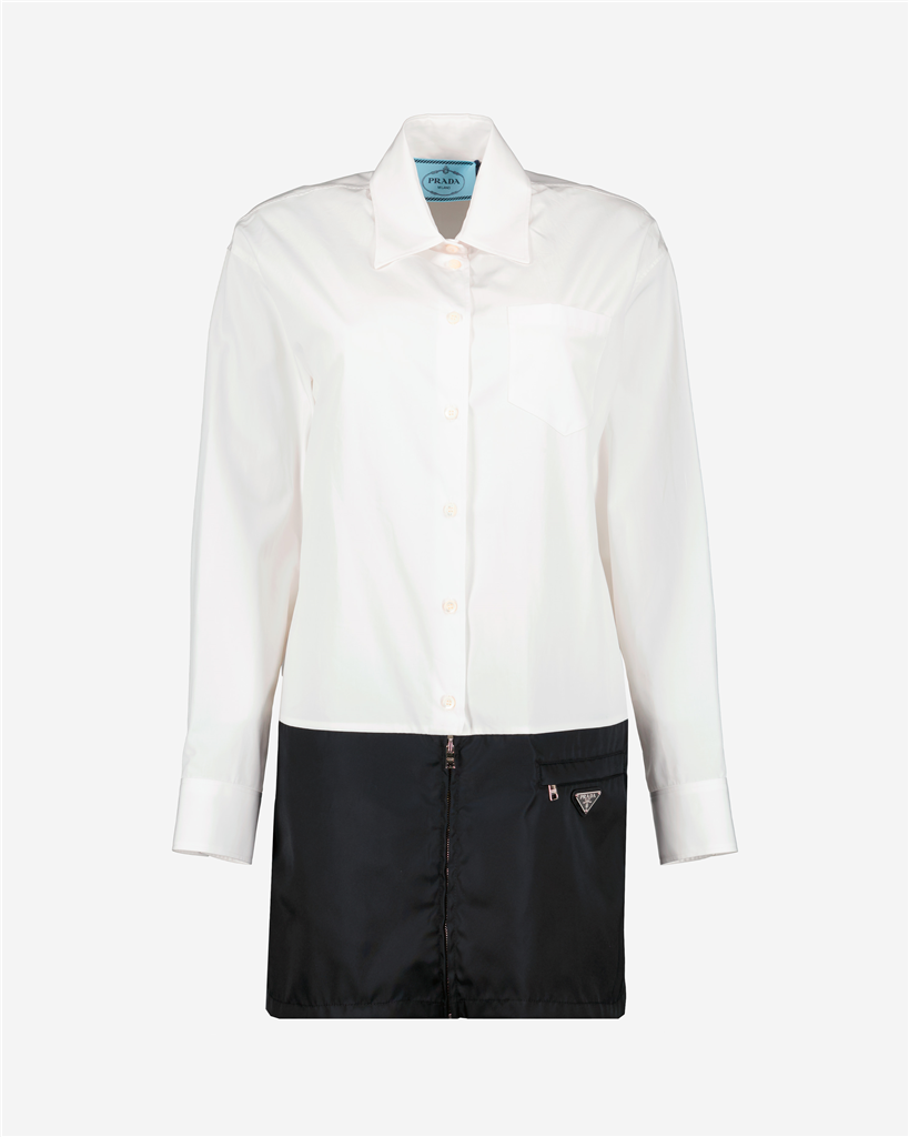Vestidos Robe chemise Prada Branco Femme