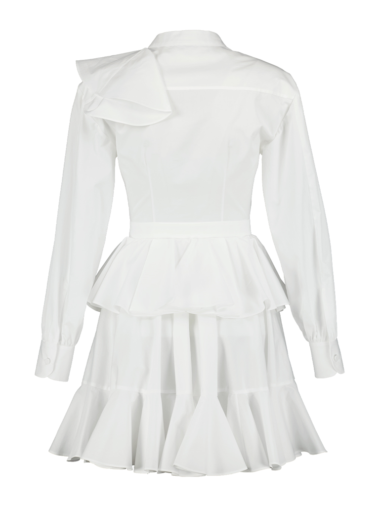 Vestidos Robe chemise Alexander McQueen Branco Femme