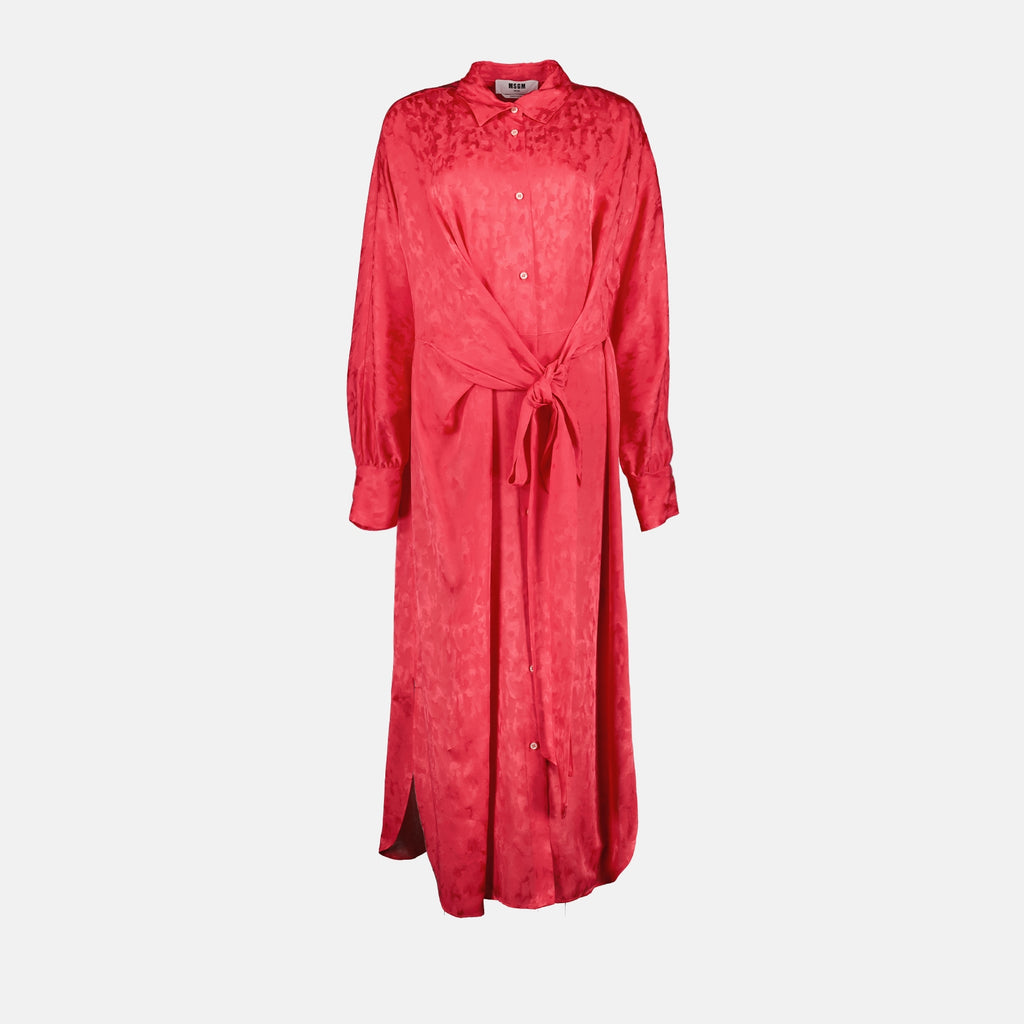 드레스 Robe chemise en viscose MSGM 분홍색 Femme