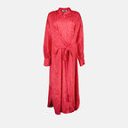드레스 Robe chemise en viscose MSGM 분홍색 Femme