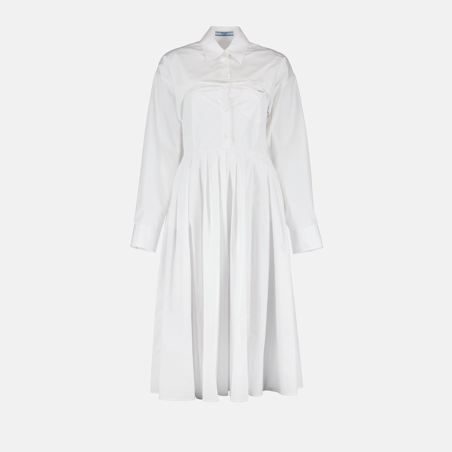 Vestidos Robe chemise Prada Branco Femme