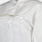 Vestidos Robe chemise Prada Branco Femme