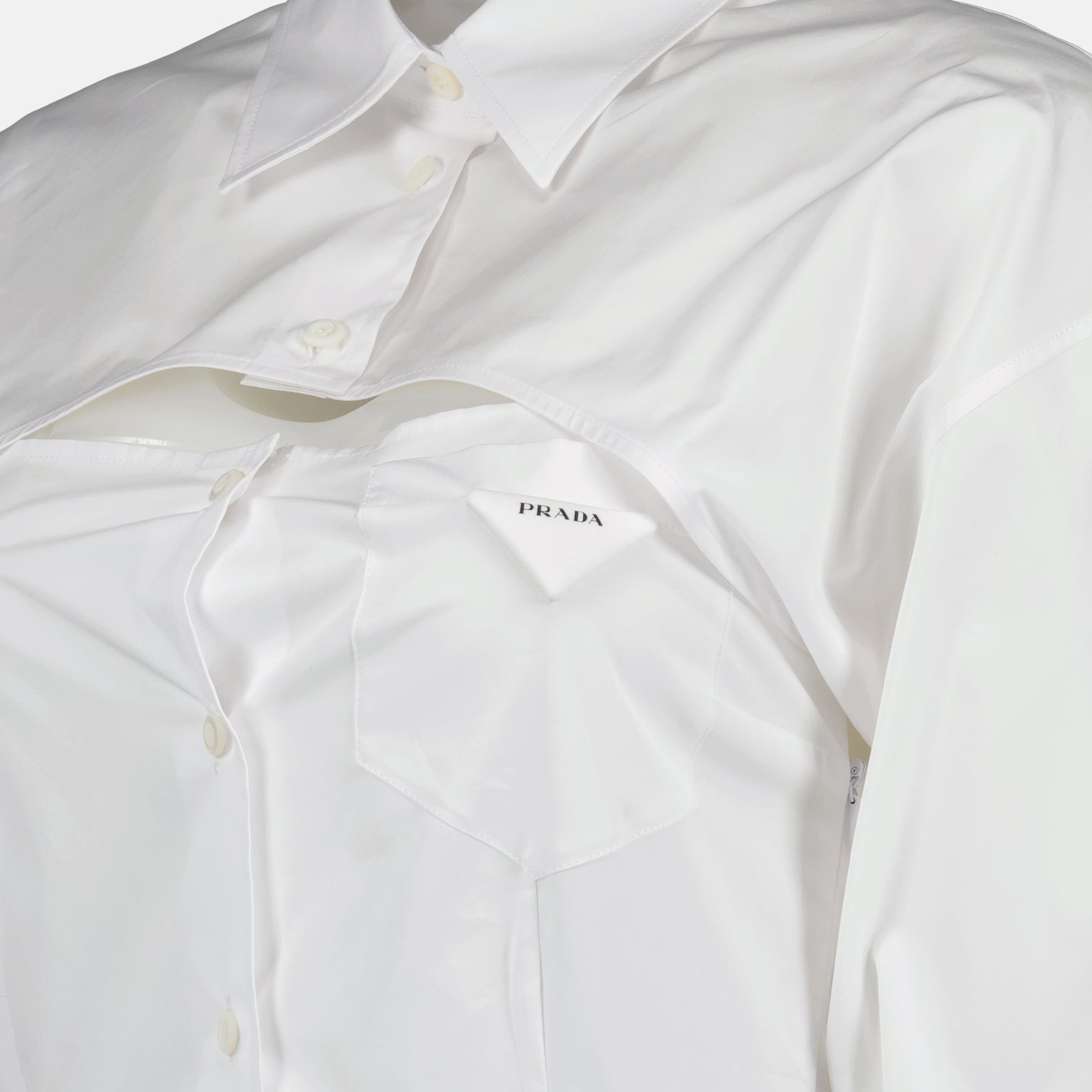 Vestidos Robe chemise Prada Branco Femme