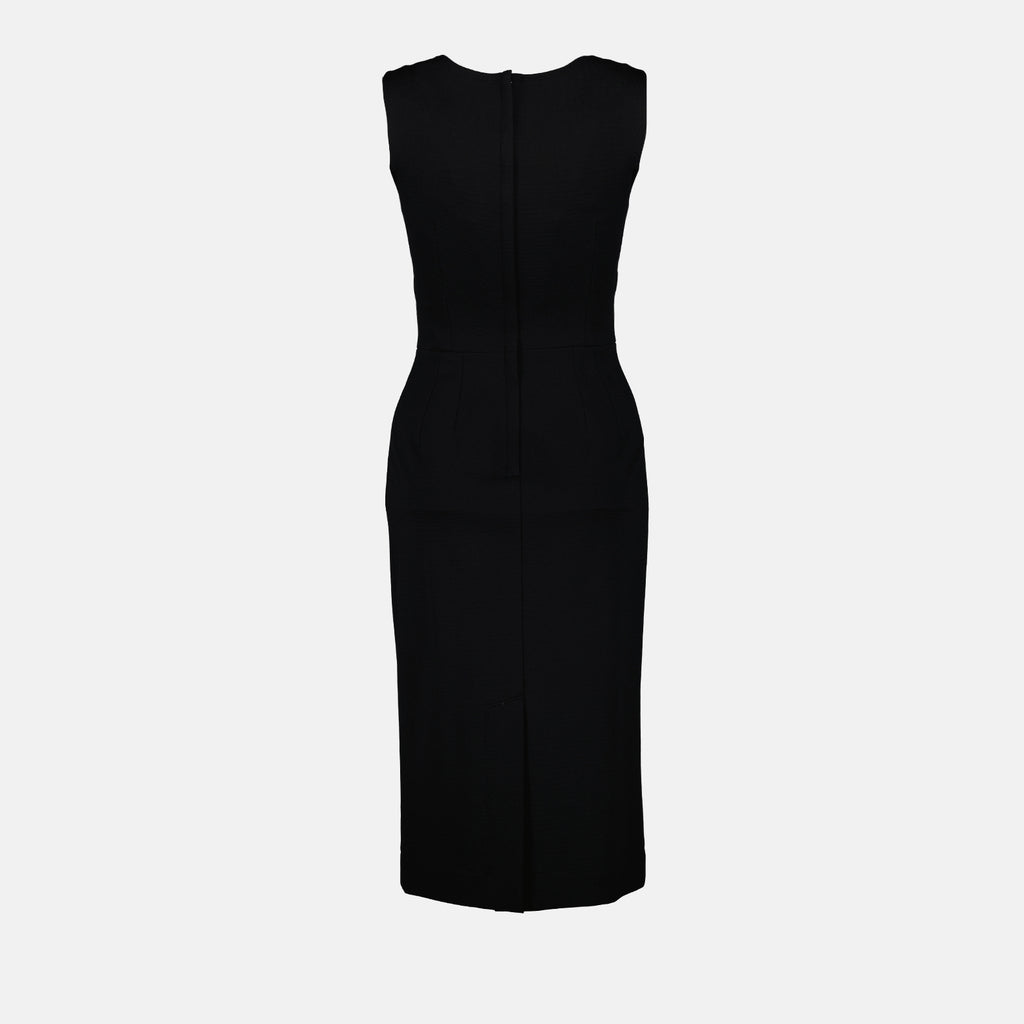 Robes Robe droite DG Dolce & Gabbana Noir Femme