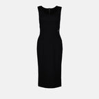 Robes Robe droite DG Dolce & Gabbana Noir Femme
