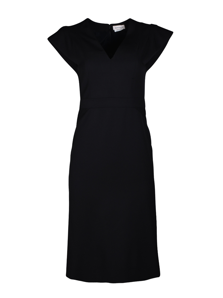 Vestidos Robe droite Alexander McQueen Preto Femme